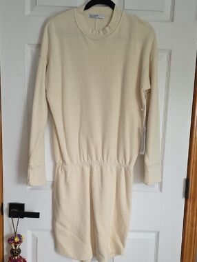 DStateside Cream Crewneck Terry Dress